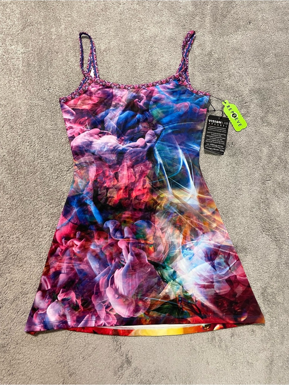 Vision Lab Jonathan Singer Festival Mini Dress Womens S USA Stretch NEW NWT